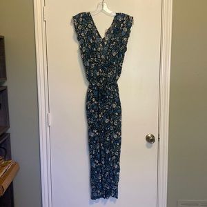 LOFT Floral Jumpsuit